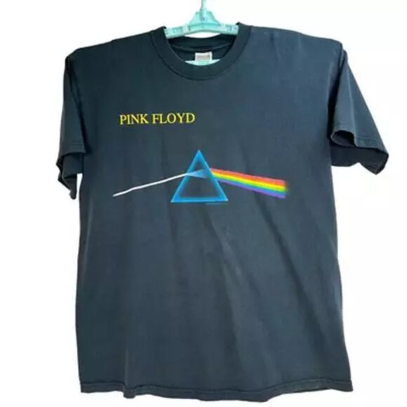 Anvil Other - Vintage Mens Pink Floyd Dark Side Of The Moon Graphic T-Shirt Black Anvil L